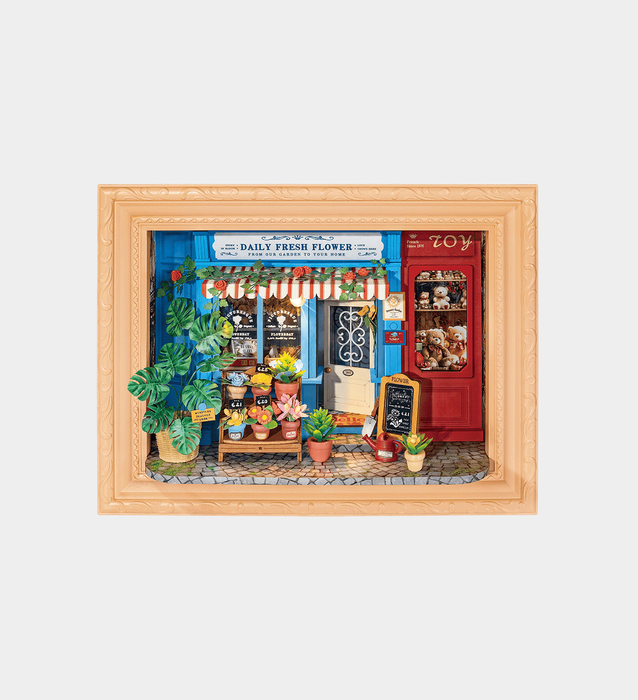 DP003-UK Rolife Daily Fresh Flower DIY Miniature House DP003