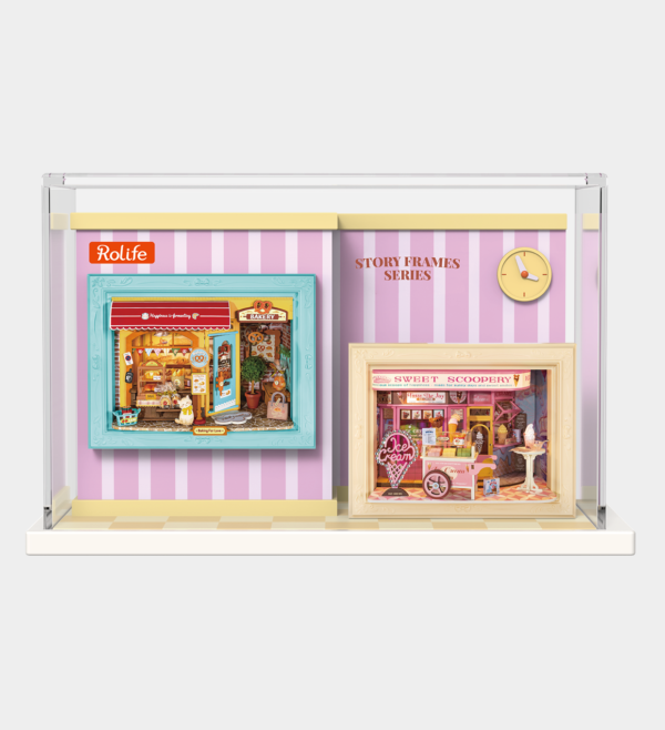Rolife DIY Miniature Houses Display Showcase DP01XZ