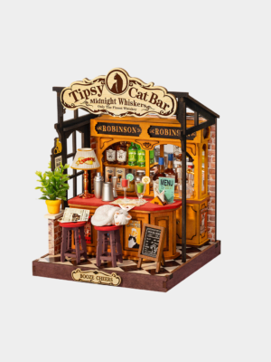 Rolife Tipsy Cat Bar DIY Miniature House DS054