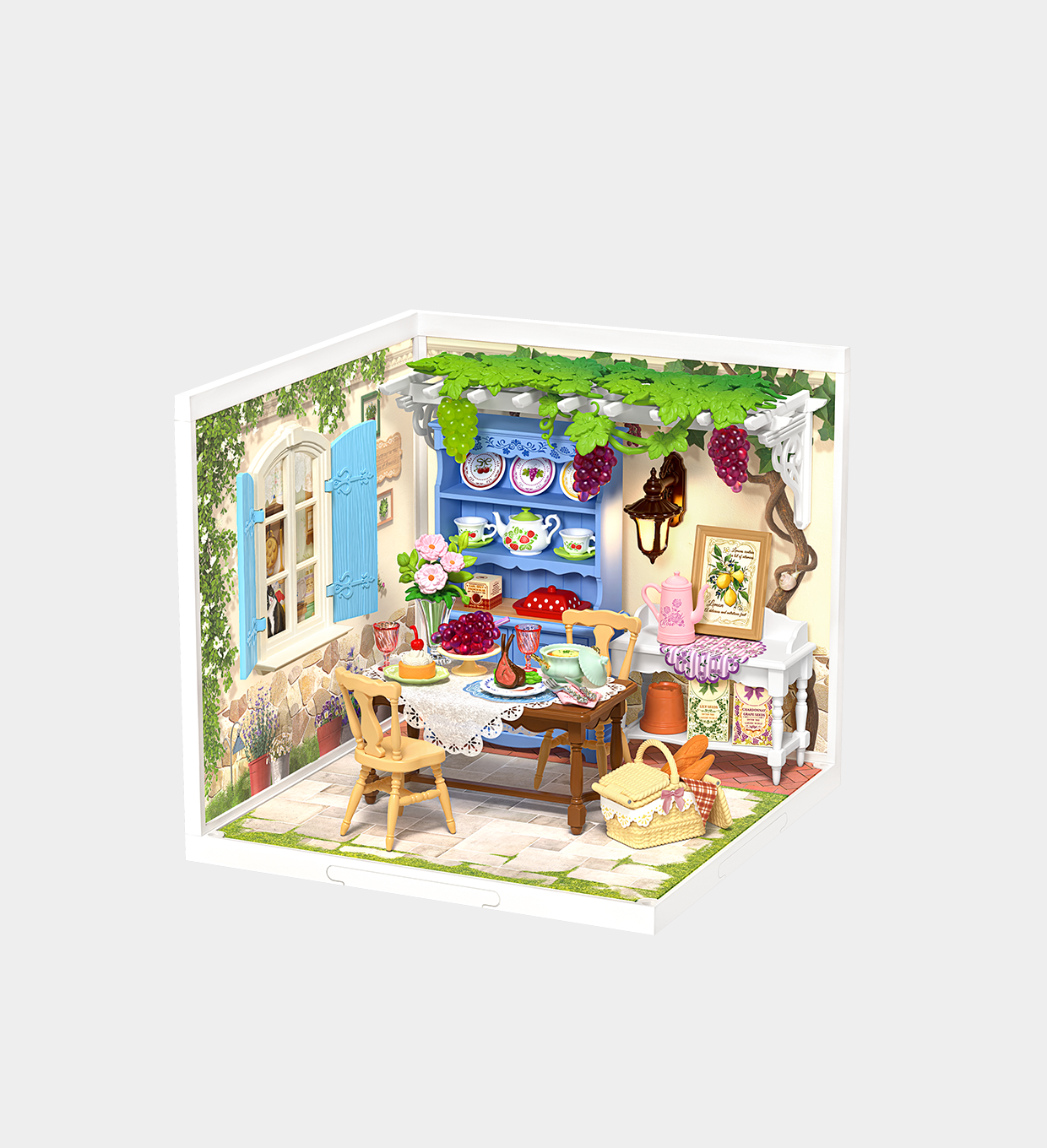DW025-GREY Rolife Midsummer Dream Yard DIY Miniature House DW025