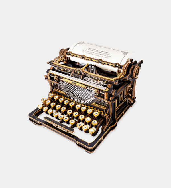 LK703B-UK ROKR Mechanical Typewriter Wooden 3D Puzzle LK703B (Classic Version)