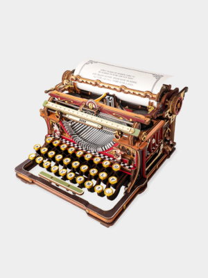 ROKR Mechanical Typewriter Wooden 3D Puzzle LK703C (Magic Version)