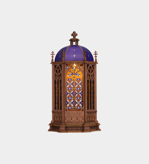 TGA02-grey Rolife Starry Dome Cathedral 3D Wooden Puzzle TGA02