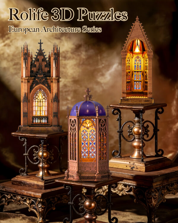 画板 9 Rolife Starry Dome Cathedral 3D Wooden Puzzle TGA02