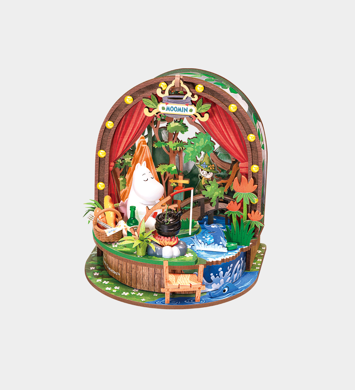 DA010-UK Rolife Moomintroll's Forest Camp DIY Miniature House DA010