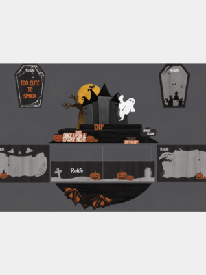 Halloween Store Display Materials HDTM1