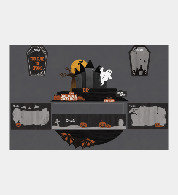 HDTM1-UK Halloween Store Display Materials HDTM1