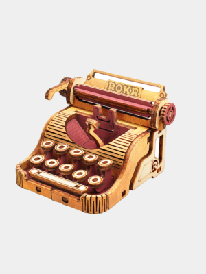 Tiny Typewriter 3D Wooden Puzzle MP06