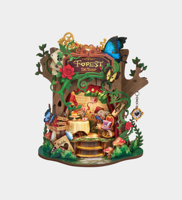 AMT03-UK Rolife Forest Tea Party DIY Music Box AMT03