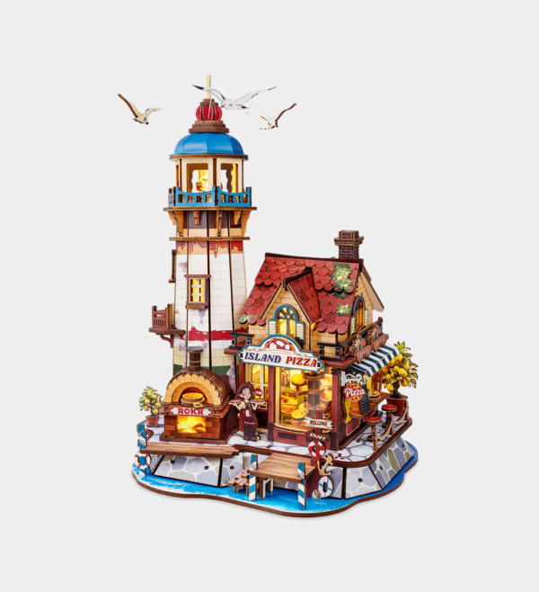 ROKR Chillbay Pizzeria 3D Wooden Puzzle EAM02